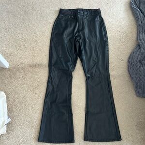 American Eagle Leather Flare Pants